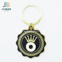 Promoción a granel del artículo Pintura aleación Gold Eye Logo Custom Keychain